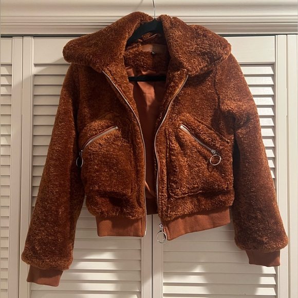 Blank NYC Jackets & Blazers - LIKE NEW Blank NYC Brown Cropped Jacket